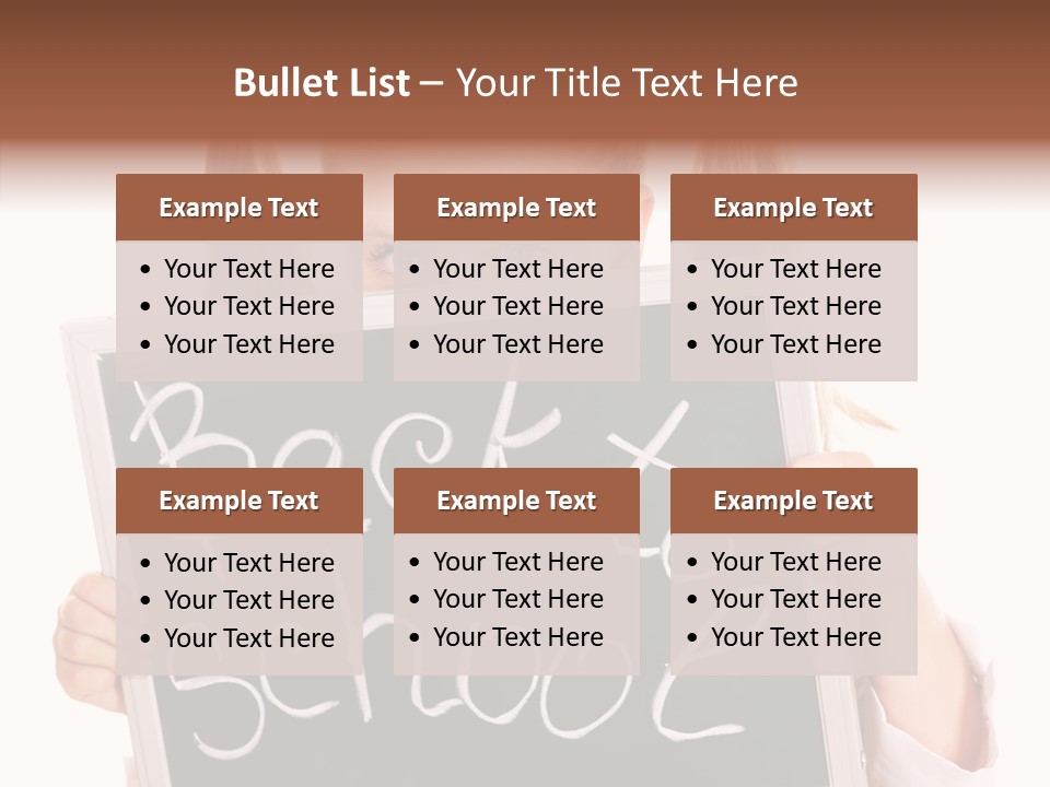 School Girl Backpack Starter PowerPoint Template