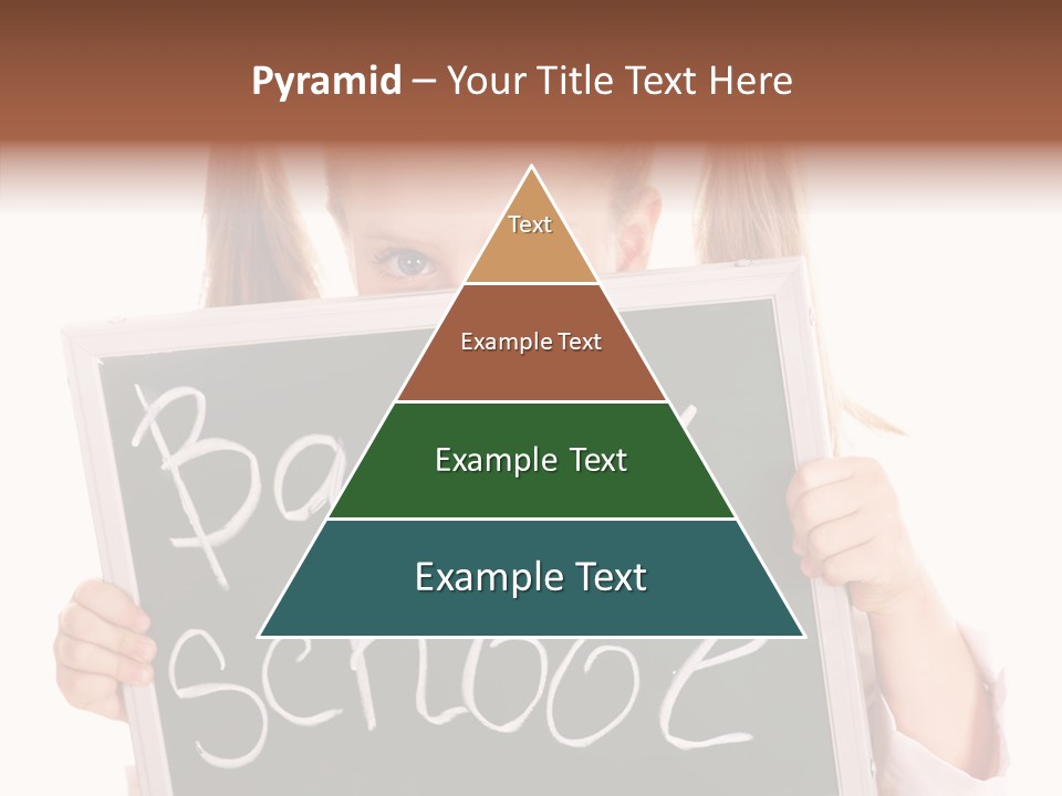 School Girl Backpack Starter PowerPoint Template