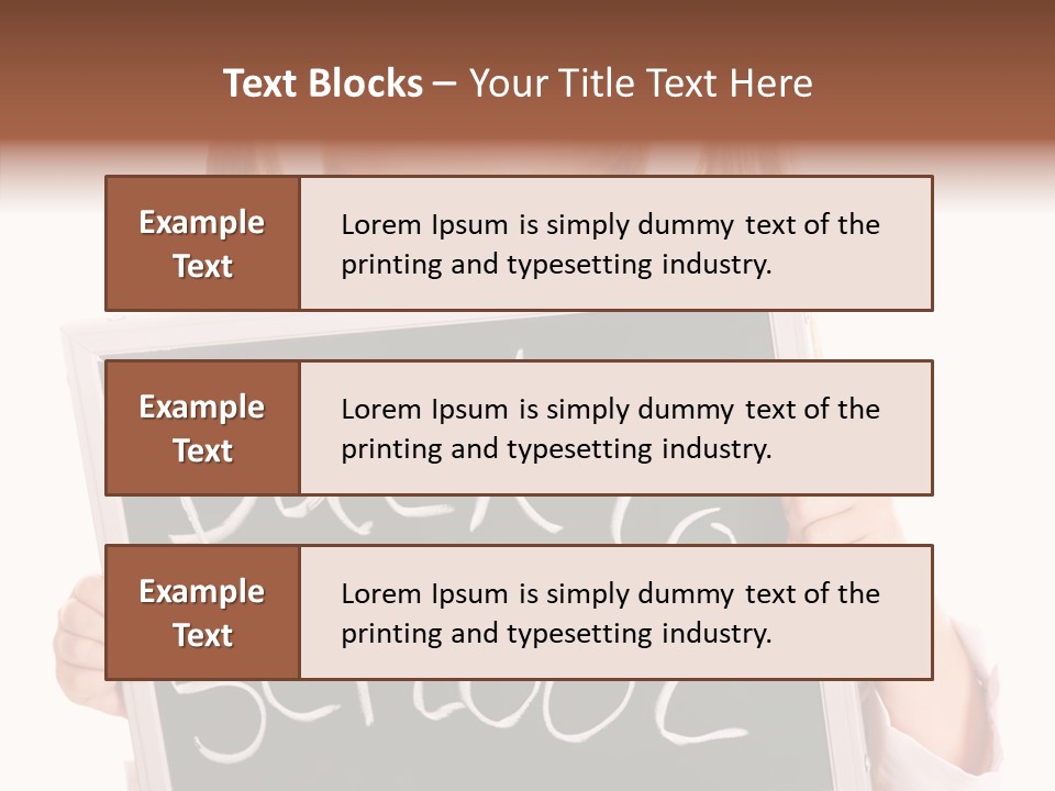School Girl Backpack Starter PowerPoint Template