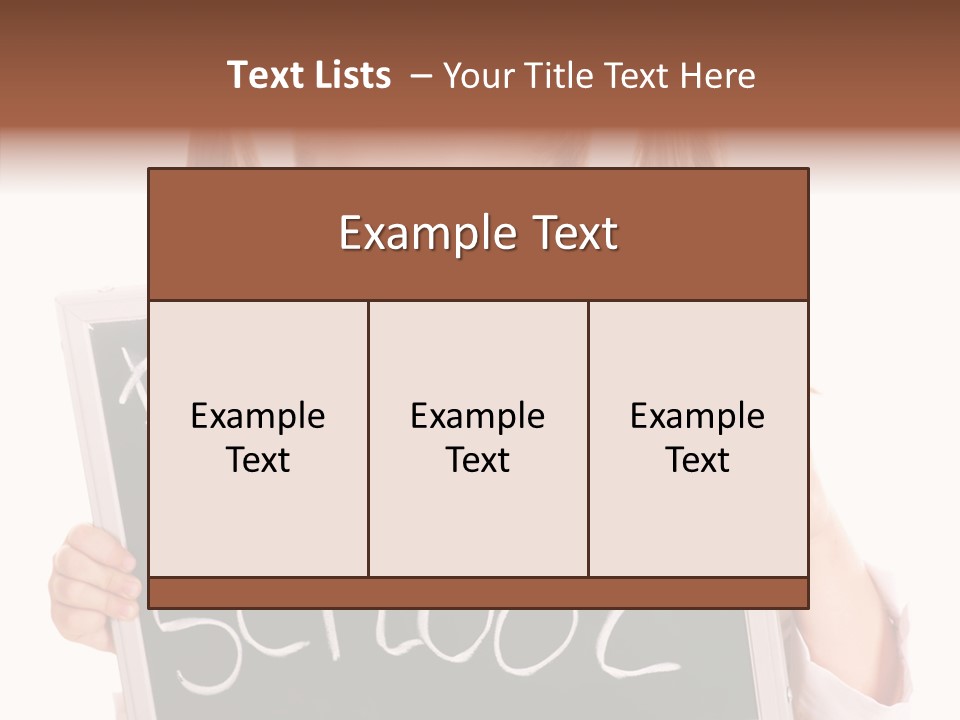 School Girl Backpack Starter PowerPoint Template