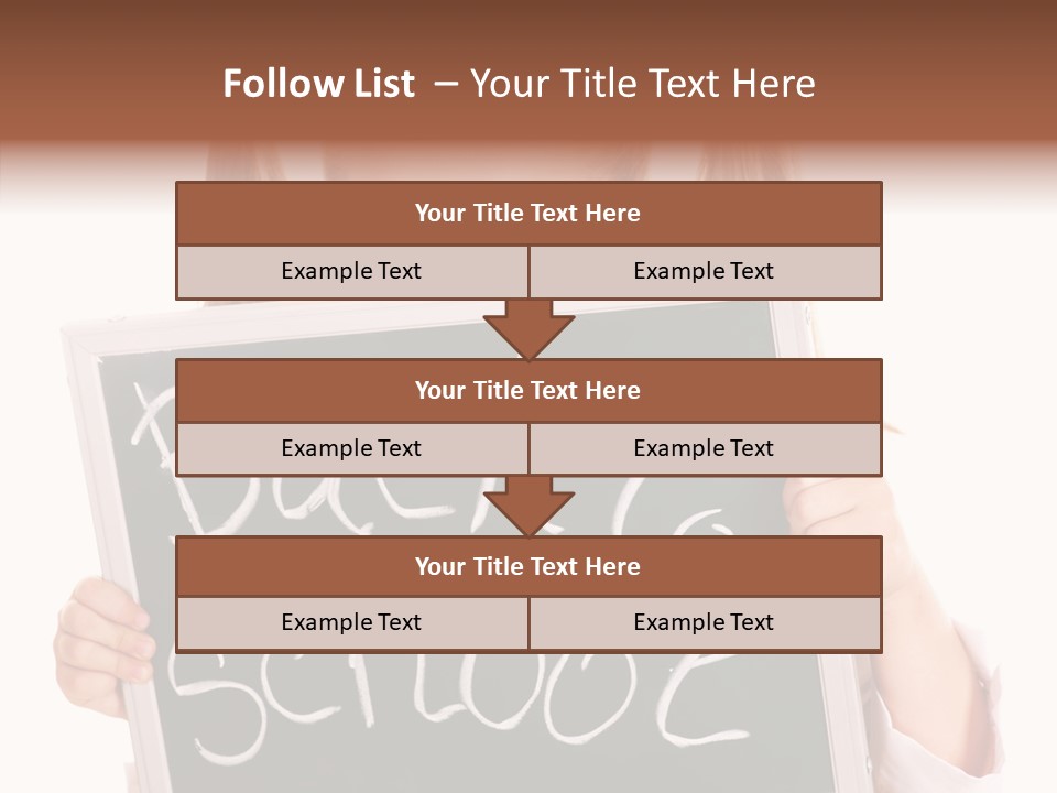 School Girl Backpack Starter PowerPoint Template