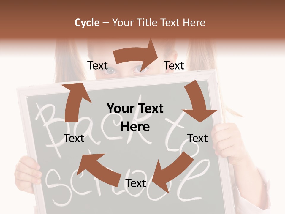 School Girl Backpack Starter PowerPoint Template