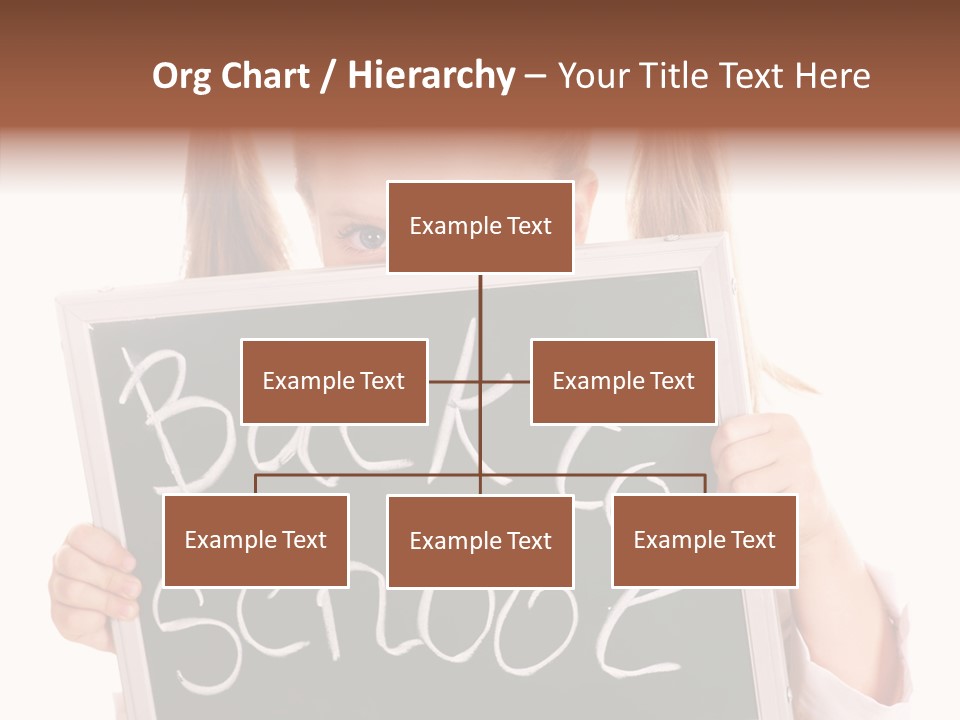 School Girl Backpack Starter PowerPoint Template