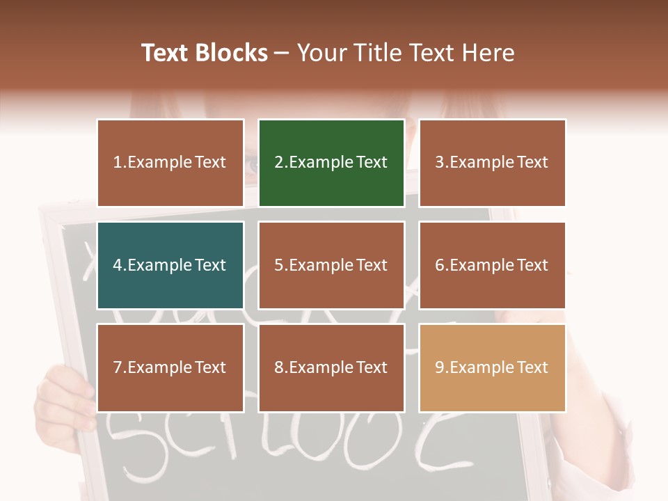 School Girl Backpack Starter PowerPoint Template