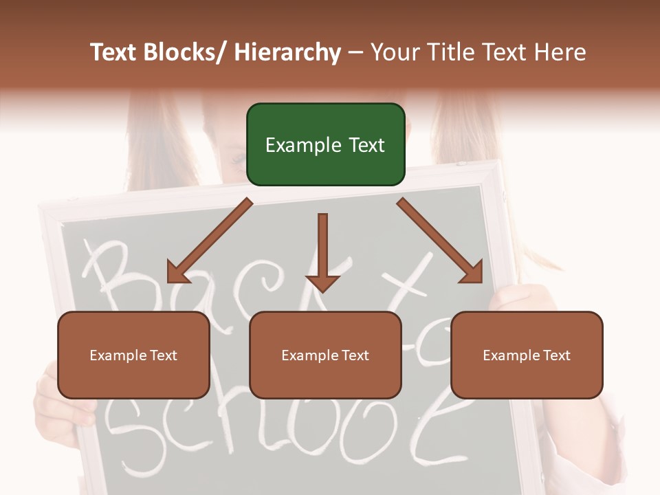 School Girl Backpack Starter PowerPoint Template