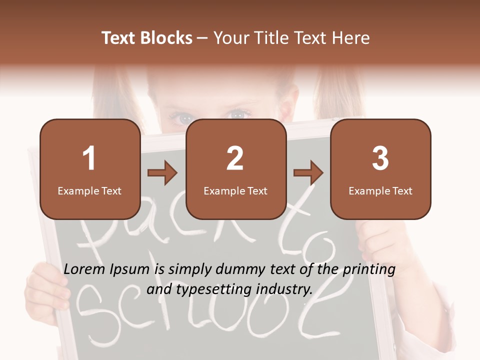 School Girl Backpack Starter PowerPoint Template