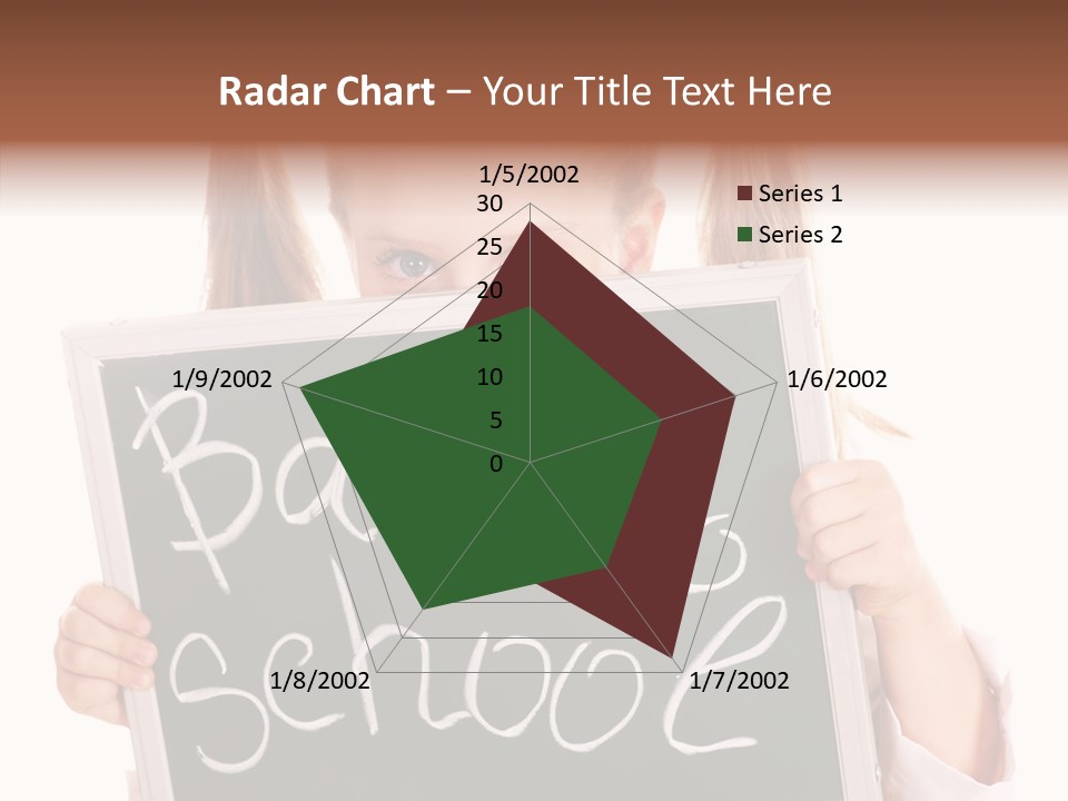 School Girl Backpack Starter PowerPoint Template