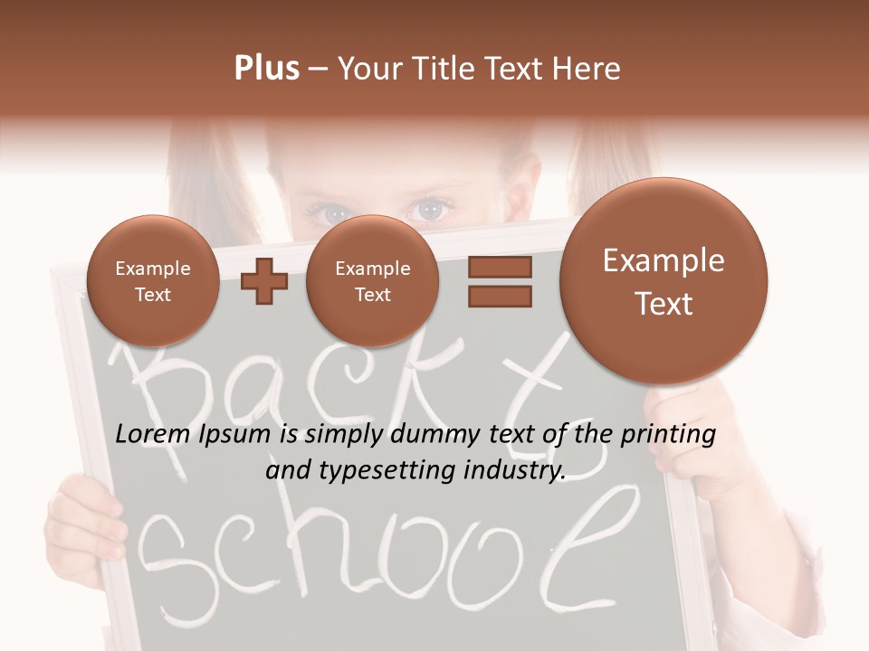 School Girl Backpack Starter PowerPoint Template