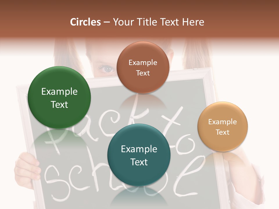 School Girl Backpack Starter PowerPoint Template