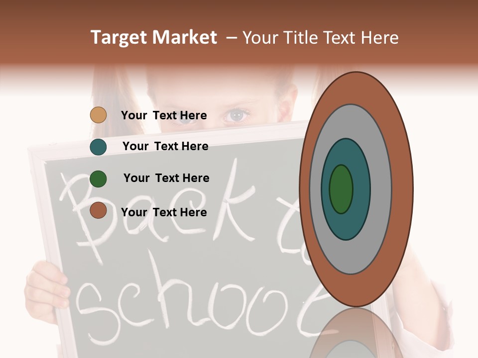 School Girl Backpack Starter PowerPoint Template