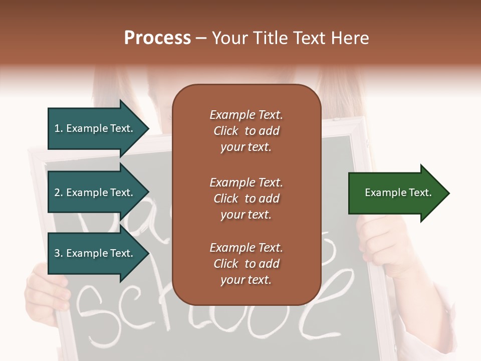 School Girl Backpack Starter PowerPoint Template