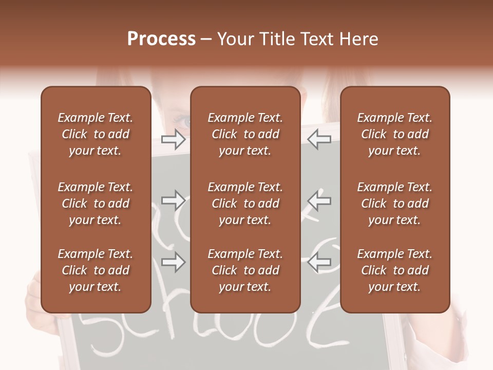 School Girl Backpack Starter PowerPoint Template