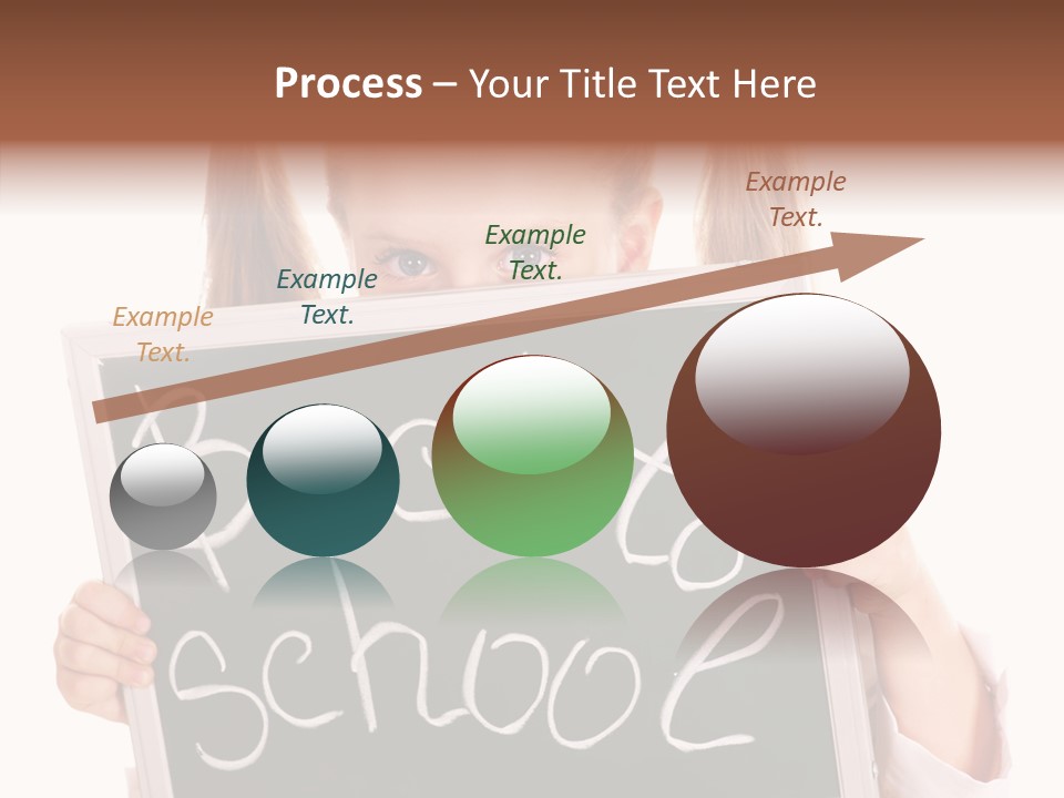 School Girl Backpack Starter PowerPoint Template