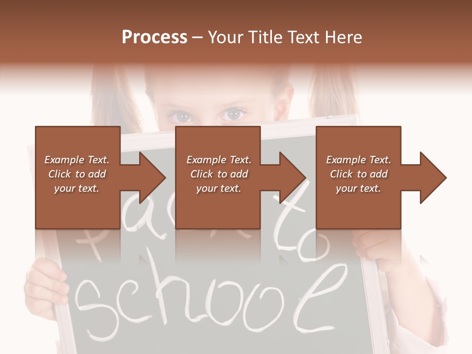 School Girl Backpack Starter PowerPoint Template