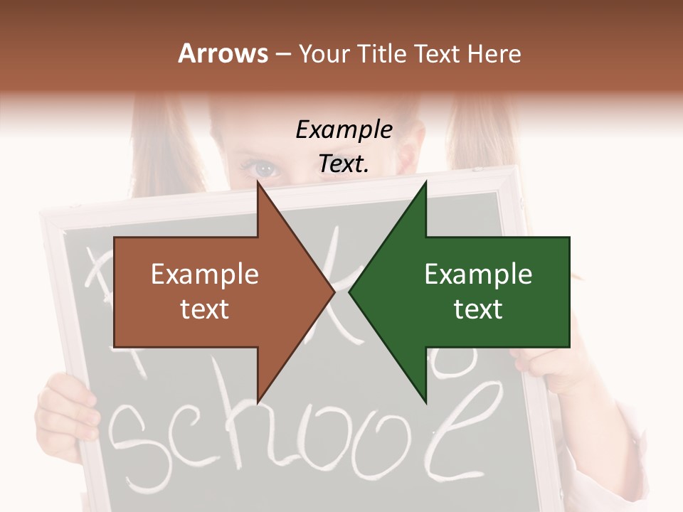 School Girl Backpack Starter PowerPoint Template