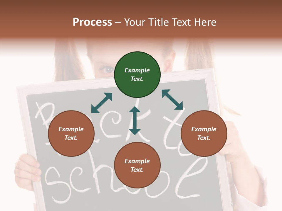 School Girl Backpack Starter PowerPoint Template