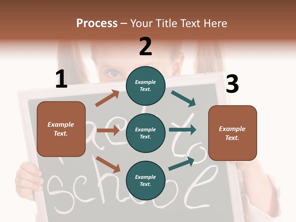 School Girl Backpack Starter PowerPoint Template