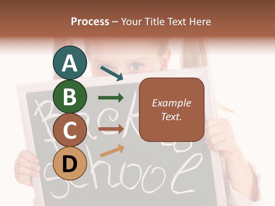 School Girl Backpack Starter PowerPoint Template