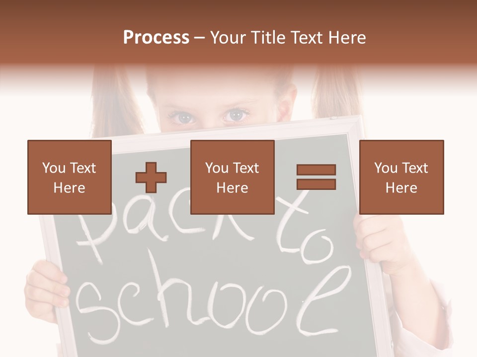 School Girl Backpack Starter PowerPoint Template