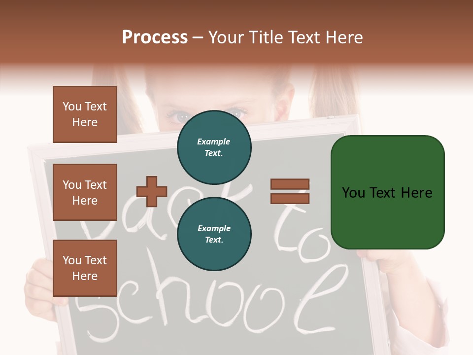 School Girl Backpack Starter PowerPoint Template