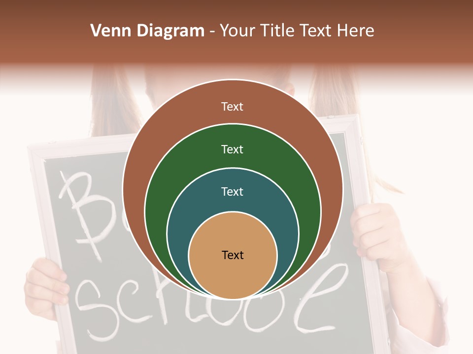 School Girl Backpack Starter PowerPoint Template