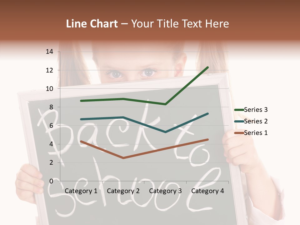 School Girl Backpack Starter PowerPoint Template