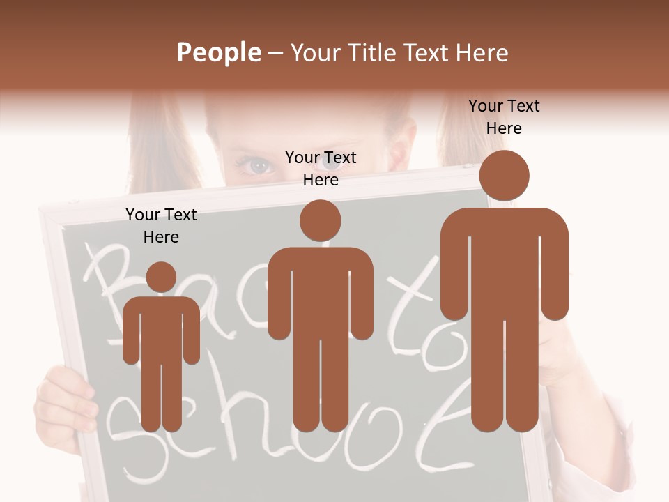 School Girl Backpack Starter PowerPoint Template