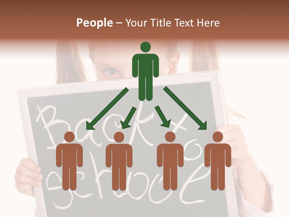 School Girl Backpack Starter PowerPoint Template