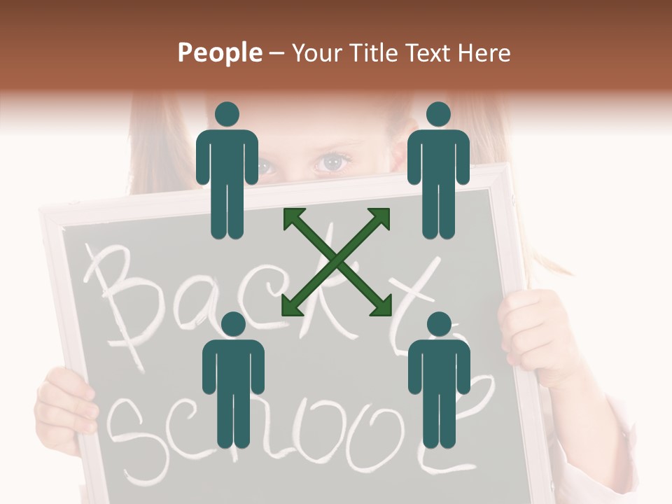 School Girl Backpack Starter PowerPoint Template