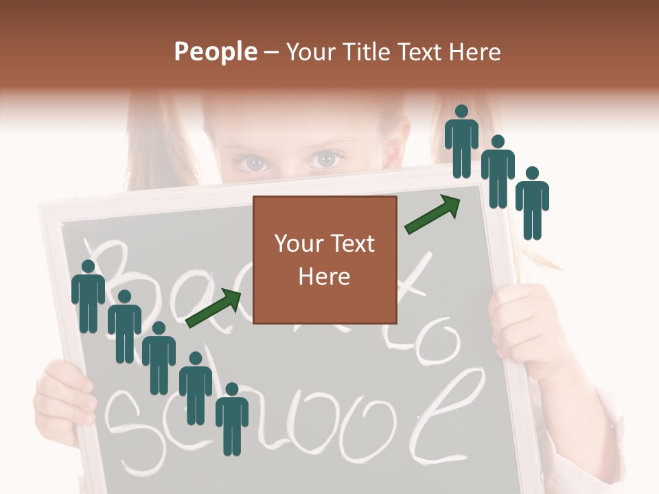 School Girl Backpack Starter PowerPoint Template