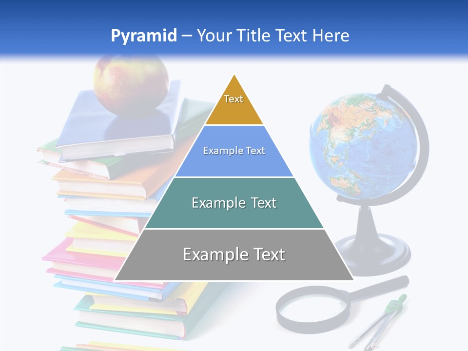 School Supplies Chalk Paper PowerPoint Template
