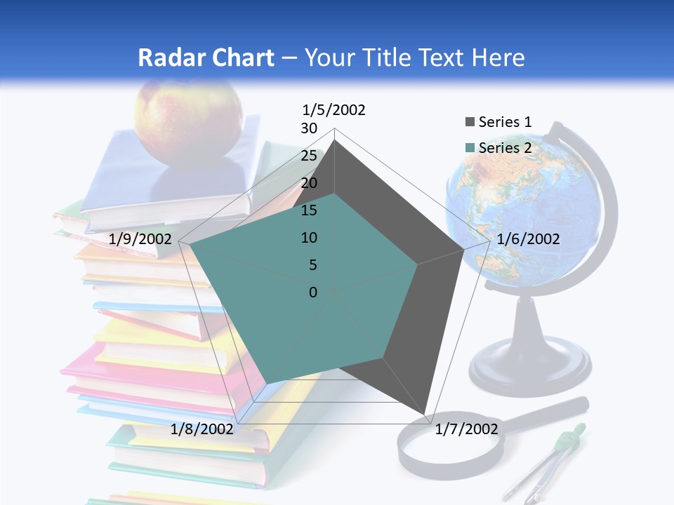 School Supplies Chalk Paper PowerPoint Template