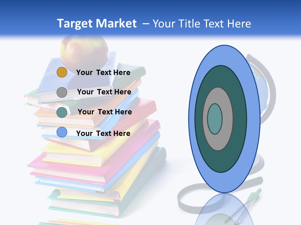 School Supplies Chalk Paper PowerPoint Template