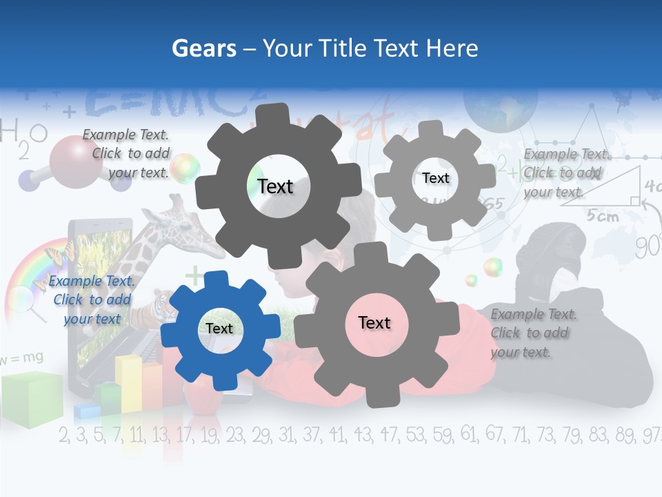 Sitting Little Advanced PowerPoint Template