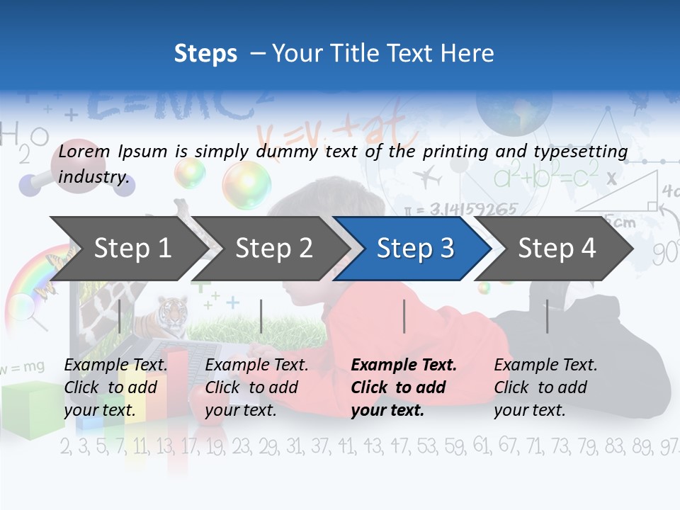 Sitting Little Advanced PowerPoint Template