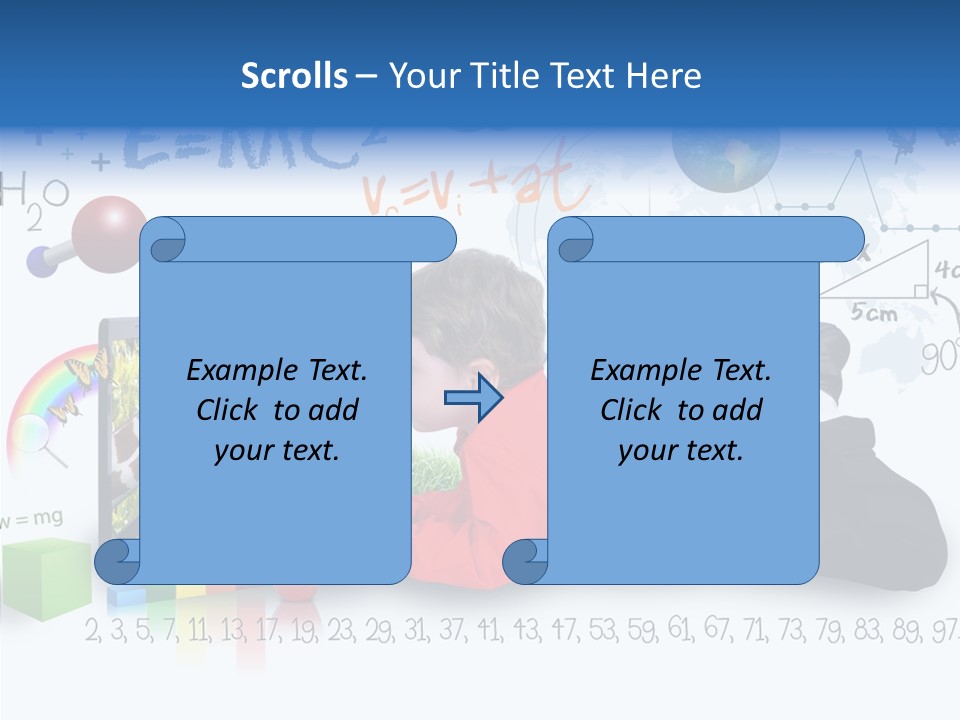 Sitting Little Advanced PowerPoint Template