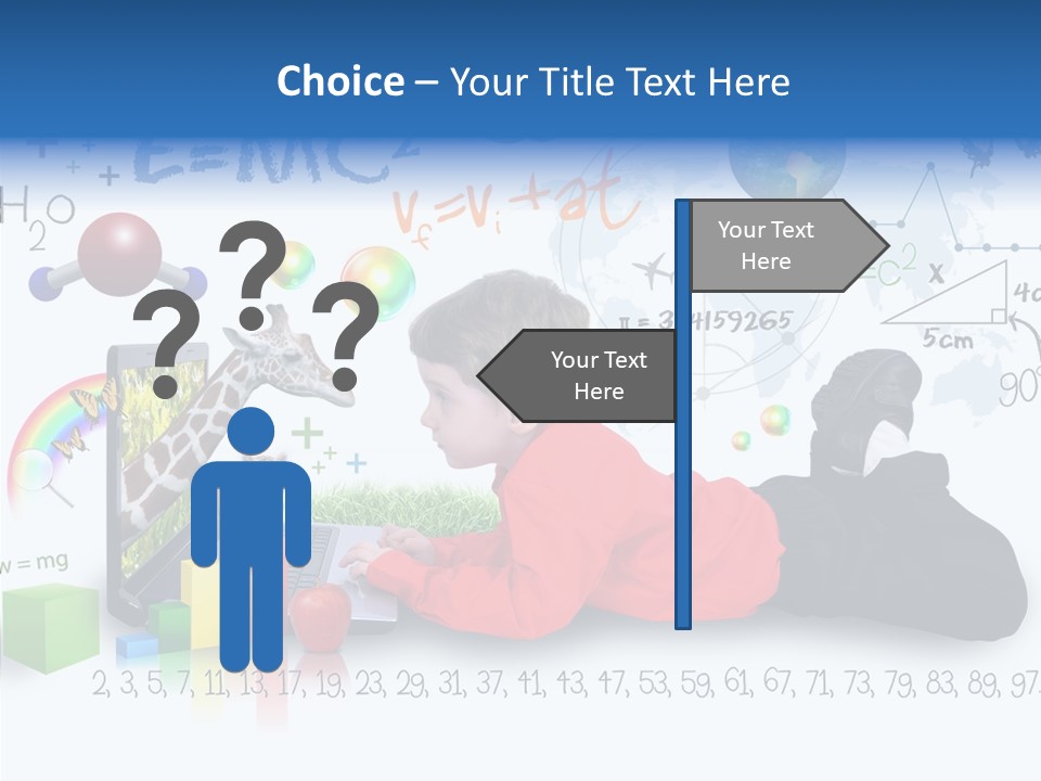 Sitting Little Advanced PowerPoint Template