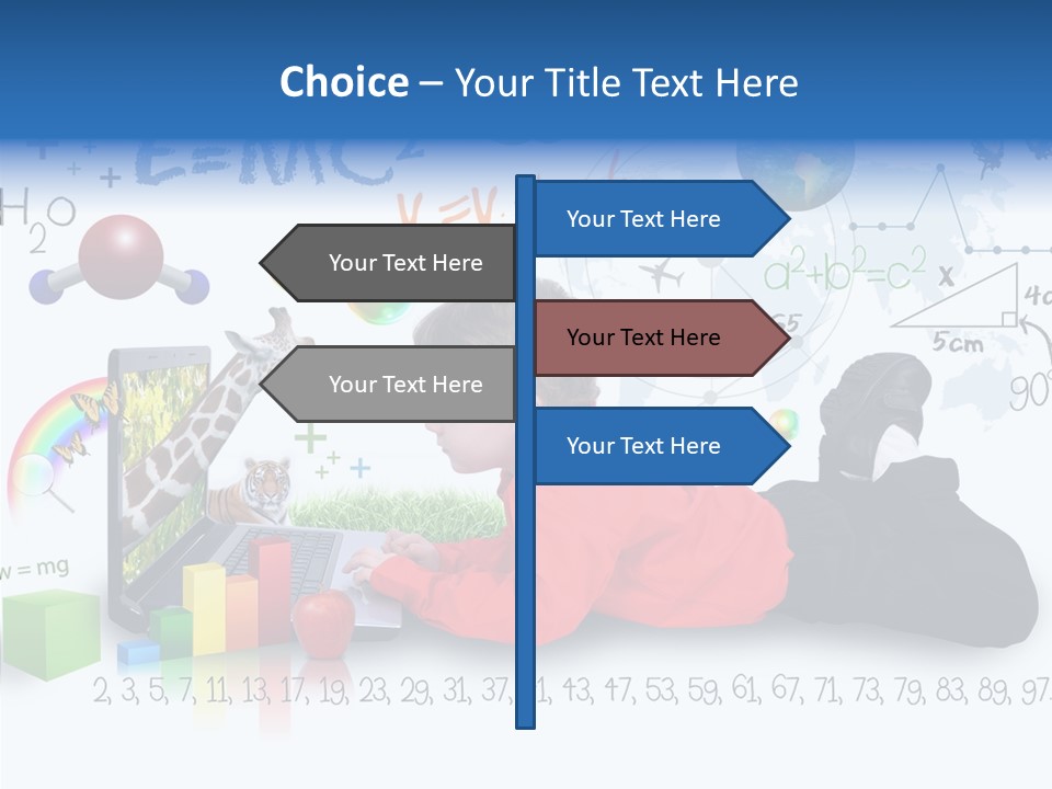 Sitting Little Advanced PowerPoint Template