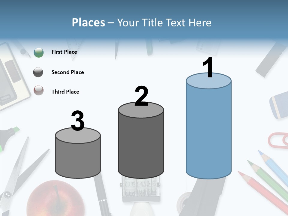 Arbeitsmaterial Radiergummi Zirkel PowerPoint Template