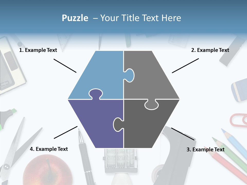 Arbeitsmaterial Radiergummi Zirkel PowerPoint Template