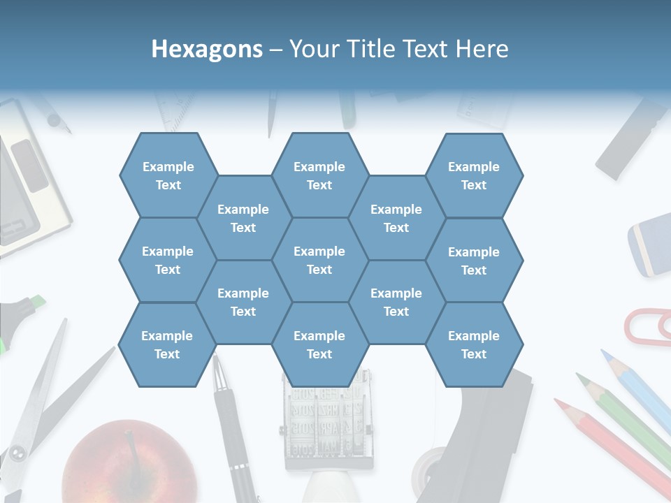 Arbeitsmaterial Radiergummi Zirkel PowerPoint Template