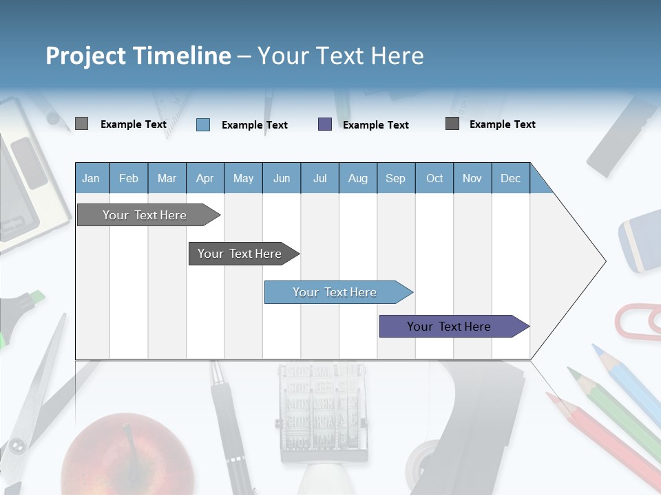 Arbeitsmaterial Radiergummi Zirkel PowerPoint Template