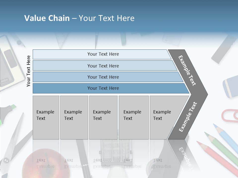 Arbeitsmaterial Radiergummi Zirkel PowerPoint Template