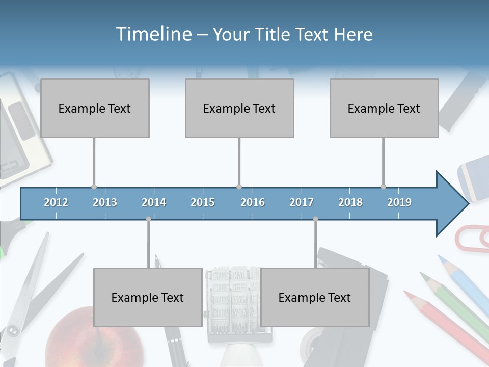 Arbeitsmaterial Radiergummi Zirkel PowerPoint Template