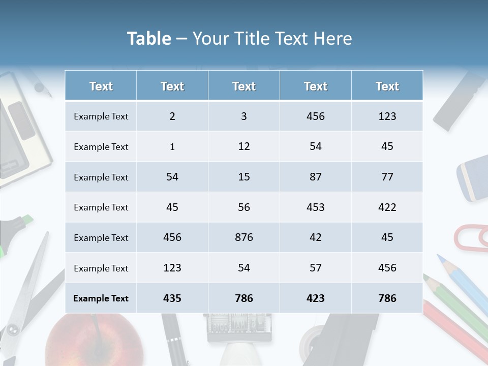 Arbeitsmaterial Radiergummi Zirkel PowerPoint Template