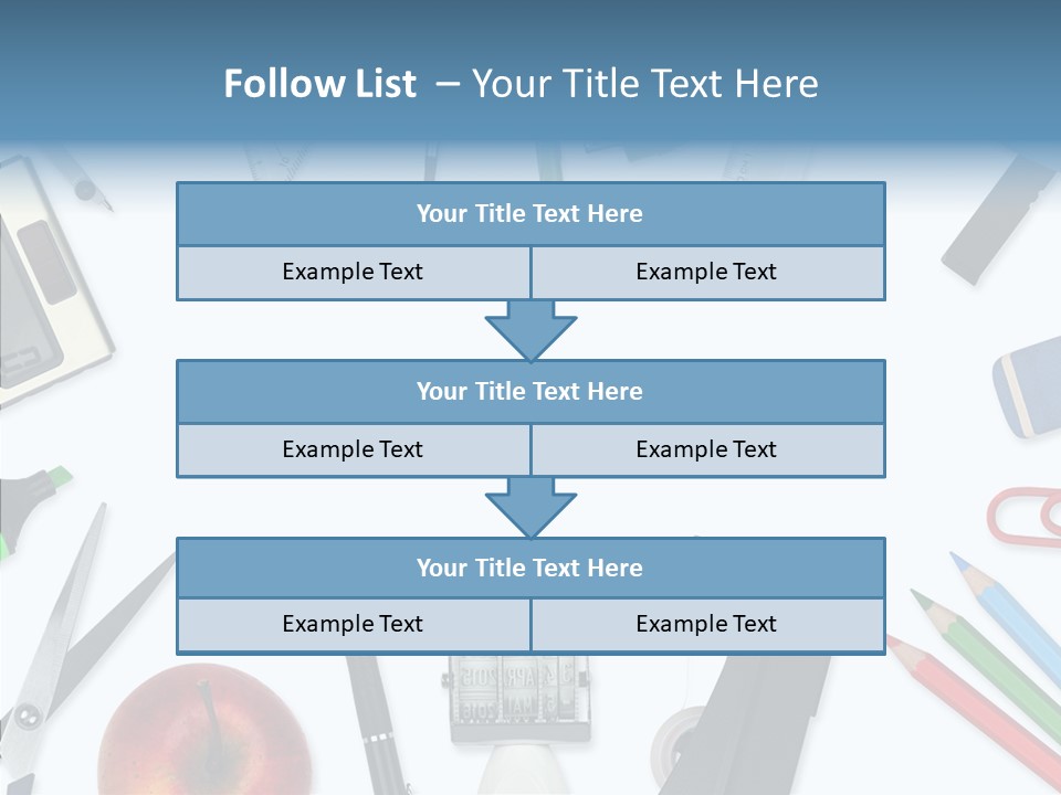 Arbeitsmaterial Radiergummi Zirkel PowerPoint Template