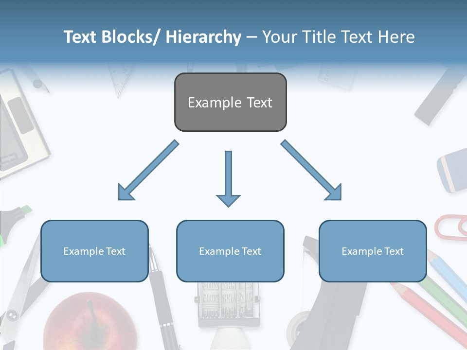Arbeitsmaterial Radiergummi Zirkel PowerPoint Template