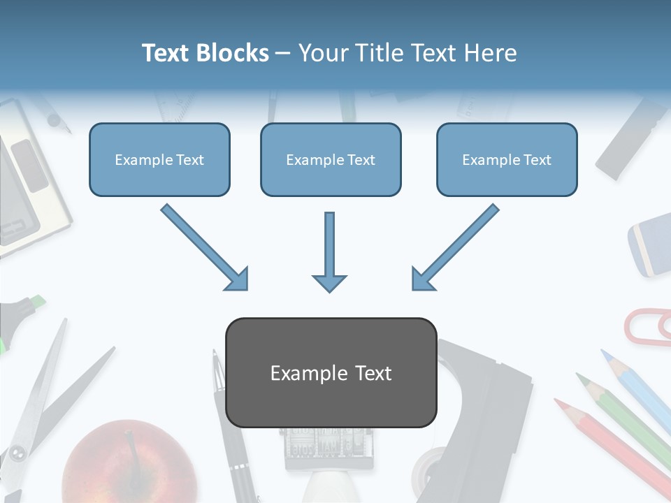 Arbeitsmaterial Radiergummi Zirkel PowerPoint Template
