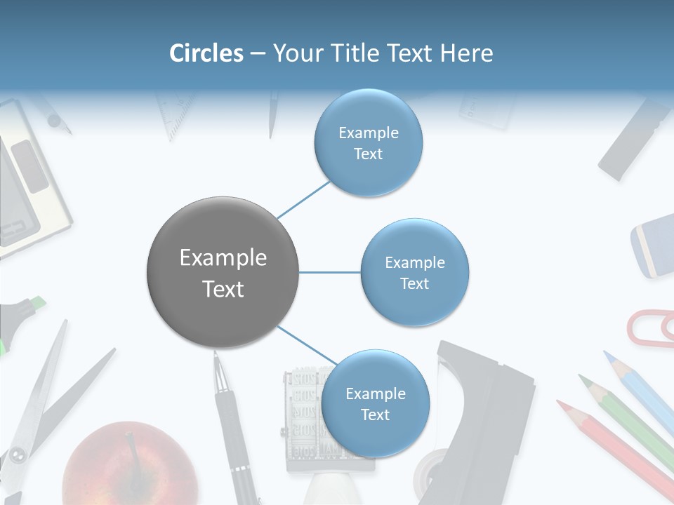 Arbeitsmaterial Radiergummi Zirkel PowerPoint Template