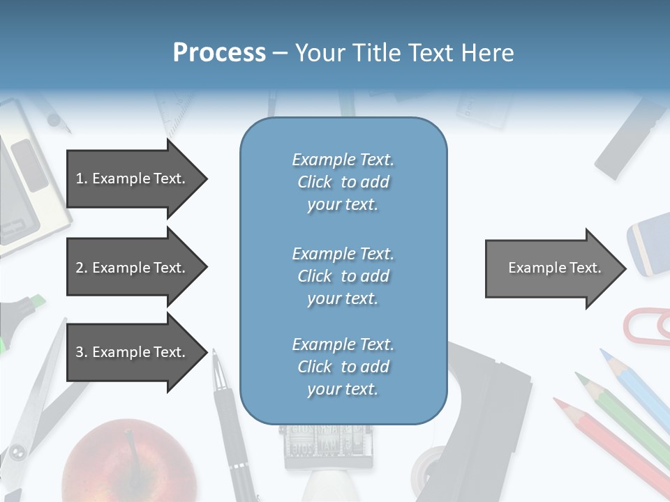 Arbeitsmaterial Radiergummi Zirkel PowerPoint Template